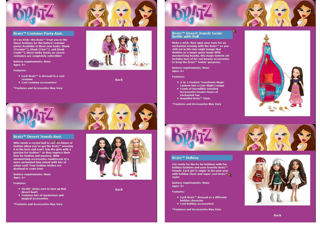 Bratz Catalogues